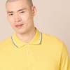 Amazon Essentials Men’s Slim-Fit Short-Sleeve Cotton Pique Polo Shirt(Yellow Thin Stripe)