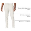 Amazon Essentials Men’s Slim-Fit Wrinkle-Resistant Flat-Front Stretch Chino Pant(Stone)