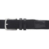 Amazon Essentials Men’s Stretch Woven Braid Belt with Metal Buckle(Black)