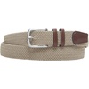 Amazon Essentials Men’s Stretch Woven Braid Belt with Metal Buckle(Khaki Brown)