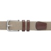 Amazon Essentials Men’s Stretch Woven Braid Belt with Metal Buckle(Khaki Brown)