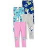 Amazon Essentials Disney | Marvel | Star Wars | Frozen | Princess Girls and Toddlers’ Cotton Stretch Leggings, Multipacks(Marvel Ghost-spider)