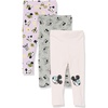 Amazon Essentials Disney | Marvel | Star Wars | Frozen | Princess Girls and Toddlers’ Cotton Stretch Leggings, Multipacks(Minnie and Friends)