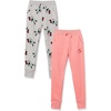 Amazon Essentials Disney | Marvel | Star Wars | Princess Girls and Toddlers’ Fleece Jogger Sweatpants, Pack of 2(2-pack Minnie Icons)
