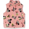 Amazon Essentials Disney | Marvel | Star Wars | Princess Girls and Toddlers’ Polar Fleece Zip Up Vest with Side Pockets(Minnie and Friends)
