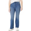 Amazon Essentials Girls’ High Stretch High-Rise Flare Jean(Classic Medium Wash)