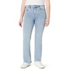 Amazon Essentials Girls’ High Stretch High-Rise Flare Jean(Iced Blue Light Wash)