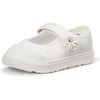 Amazon Essentials Girls’ Mary Jane Sneakers(White)
