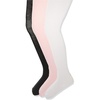 Amazon Essentials Girls’ Stretchy Cotton Tights(White/Pink/Black)