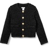 Amazon Essentials Girls and Toddlers’ Cotton Knit Cardigan Jacket(Black)