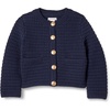Amazon Essentials Girls and Toddlers’ Cotton Knit Cardigan Jacket(Navy)