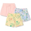 Amazon Essentials Girls and Toddlers’ Cotton Pull-On Shorts, Breathable, Stretchy with Drawstring(Pink/Tropical Fruit)