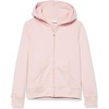 Amazon Essentials Girls and Toddlers’ Fleece Zip-Up Hooded Sweatshirt with Lined Hood and Rib Knit Detail(Light Mauve)