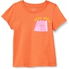 Amazon Essentials Girls and Toddlers’ Short-Sleeve T-Shirts(Bright Orange Jelly)