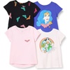 Amazon Essentials Girls and Toddlers’ Short-Sleeve T-Shirts(Wonder Woman World)