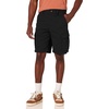 Amazon Essentials Men’s 10″ Classic-Fit Cotton Twill Cargo Shorts, Multiple Pockets (Available in Big & Tall)(Black)