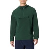 Amazon Essentials Men’s Athletic Lightweight Stretch Woven Colorblock Anorak Jacket(Dark Green)