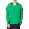 Amazon Essentials Men’s Athletic Lightweight Stretch Woven Colorblock Anorak Jacket(Green)