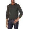 Amazon Essentials Men’s Cable Knit Long-Sleeve Crewneck Sweater, 100% Cotton, Big & Tall Options Available(Charcoal Heather)