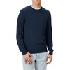 Amazon Essentials Men’s Cable Knit Long-Sleeve Crewneck Sweater, 100% Cotton, Big & Tall Options Available(Navy)