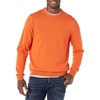 Amazon Essentials Men’s Cable Knit Long-Sleeve Crewneck Sweater, 100% Cotton, Big & Tall Options Available(Orange)