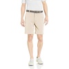 Amazon Essentials Men’s Classic-Fit 9″ Inseam Moisture-Wicking Golf Shorts, Functional Pockets (Available in Big & Tall)(Stone)