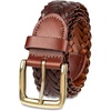 Amazon Essentials Men’s Fully Adjustable Braided Casual Dress Belt(Brown)
