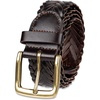 Amazon Essentials Men’s Fully Adjustable Braided Casual Dress Belt(Dark Brown)