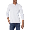 Amazon Essentials Men’s Long-Sleeve Pique Polo Shirt(Light Blue)