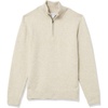 Amazon Essentials Men’s Long-Sleeve Soft Touch Rib Quarter-Zip Sweater(Off-white)