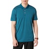 Amazon Essentials Men’s Moisture Wicking Golf Polo Shirt, Short Sleeve, Slim-Fit, Quick-Dry, Active Wear(Blue White Mini Stripe)
