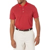 Amazon Essentials Men’s Moisture Wicking Golf Polo Shirt, Short Sleeve, Slim-Fit, Quick-Dry, Active Wear(Red Stripe)