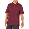Amazon Essentials Men’s Regular-Fit Short Sleeve Cotton Pique Polo Shirt (Available in Big & Tall)(Port)
