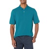 Amazon Essentials Men’s Regular-Fit Short Sleeve Cotton Pique Polo Shirt (Available in Big & Tall)(Teal Blue)