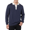 Amazon Essentials Men’s Rugby Sweater(Dark Navy)