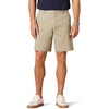 Amazon Essentials Men’s Slim-Fit 9″ Stretch Chino Shorts, Midweight Cotton Twill(Tan)