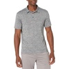 Amazon Essentials Men’s Slim-Fit Quick-Dry Moisture Wicking Tech Stretch Short Sleeve Lightweight Golf Polo Shirt(Dark Grey Heather)