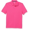 Amazon Essentials Men’s Slim-Fit Short-Sleeve Cotton Pique Polo Shirt(Hot Pink)