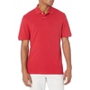 Amazon Essentials Men’s Slim-Fit Short-Sleeve Cotton Pique Polo Shirt(Red)