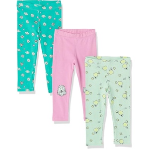 Amazon Essentials Disney | Marvel | Star Wars | Frozen | Princess Girls and Toddlers’ Cotton Stretch Leggings, Multipacks(Star Wars Friends)