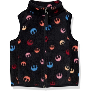Amazon Essentials Disney | Marvel | Star Wars | Princess Girls and Toddlers’ Polar Fleece Zip Up Vest with Side Pockets(Star Wars Rebel)