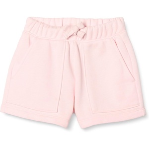 Amazon Essentials Girls’ French Terry Patch Pocket Shorts(Light Pink)