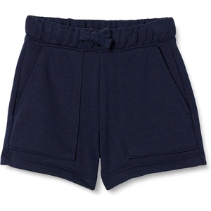 Amazon Essentials Girls’ French Terry Patch Pocket Shorts(Navy)