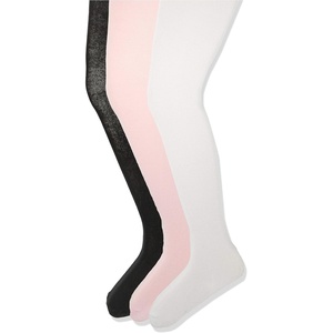 Amazon Essentials Girls’ Stretchy Cotton Tights(White/Pink/Black)