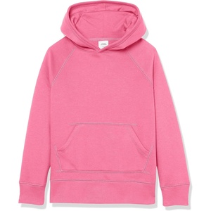Amazon Essentials Girls and Toddlers’ Pullover Hoodie Sweatshirt with Kangaroo Pocket(Bright Pink)