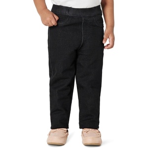 Amazon Essentials Girls and Toddlers’ Skinny Mid Rise Soft Stretch Denim Jegging(Black)
