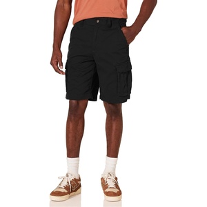 Amazon Essentials Men’s 10″ Classic-Fit Cotton Twill Cargo Shorts, Multiple Pockets (Available in Big & Tall)(Black)
