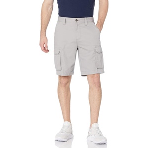 Amazon Essentials Men’s 10″ Classic-Fit Cotton Twill Cargo Shorts, Multiple Pockets (Available in Big & Tall)(Light Grey)