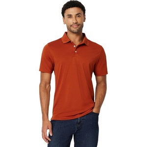 Amazon Essentials Men’s Moisture Wicking Golf Polo Shirt, Short Sleeve, Slim-Fit, Quick-Dry, Active Wear(Brick Red)