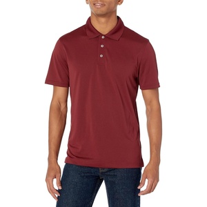 Amazon Essentials Men’s Moisture Wicking Golf Polo Shirt, Short Sleeve, Slim-Fit, Quick-Dry, Active Wear(Port)